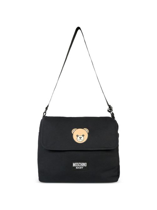 Borsa unisex Moschino Baby nera con logo MOSCHINO BABY | MUX05VLCA1960100